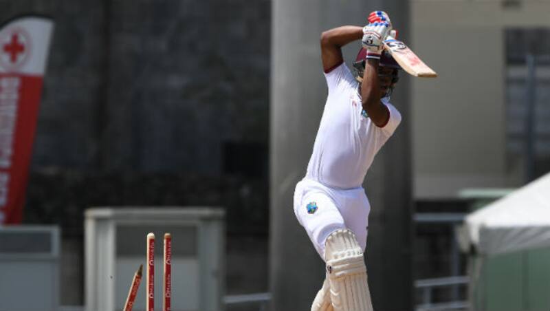 Shimron Hetmyer (Above) was undone by a terrific delivery by Mohammad Aamer &copy; AFP