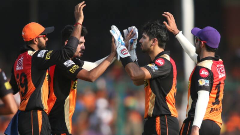 Sunrisers Hyderabad (SRH) registered an eight-wicket win, which helped them to qualify for the IPL 2017 playoffs &Acirc;&copy; BCCI