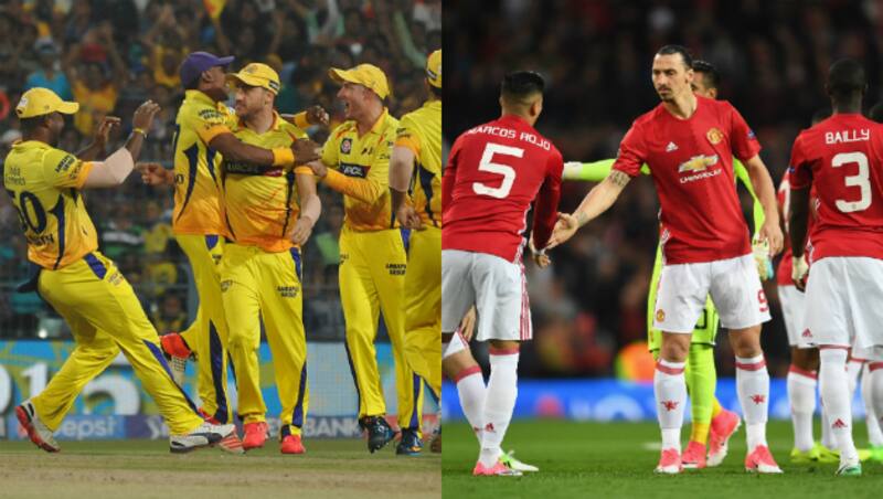 Chennai Super Kings (left) - Manchester United &Acirc;&copy; IANS & Getty Images
