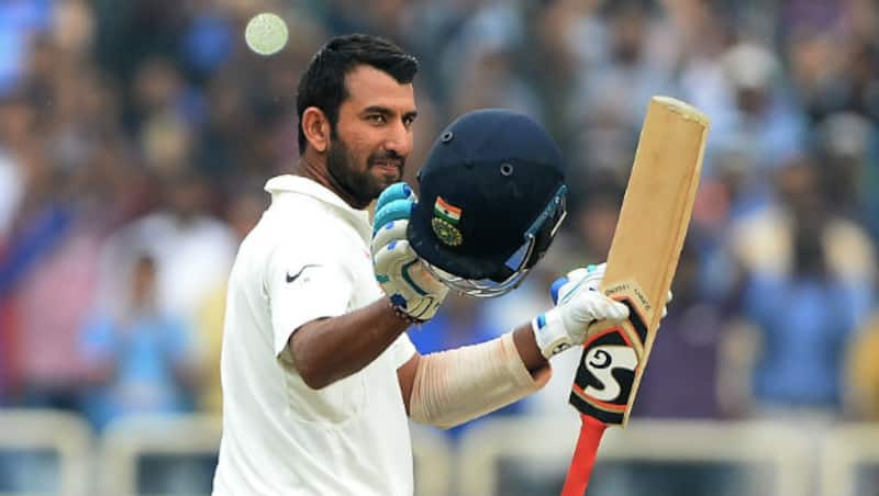 Cheteshwar Pujara scored 112 vs Glamorgan on Friday &Acirc;&copy; AFP