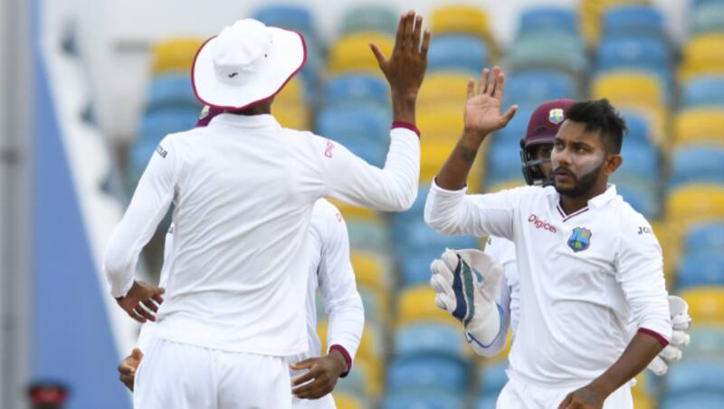 Devendra Bishoo took 2 wickets conceding 53 runs putting West Indies back in the game &copy; AFP