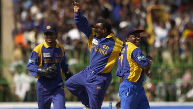 Ignore the celebrations for a while. Note the three men who shaped Sri Lankan cricket over years. From left: Kumar Sangakkara, Aravinda de Silva, Sanath Jayasuriya &Acirc;&copy; Getty Images