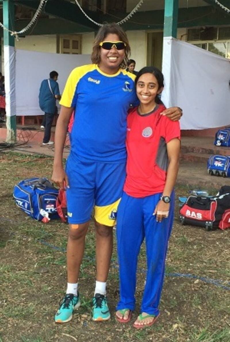 My first face-to-face encounter with Jhulan Goswami was in Hyderabad in 2007. As I watched from the stands that day, my loyalties were severely tested. Photo: Ananya Upendran.
