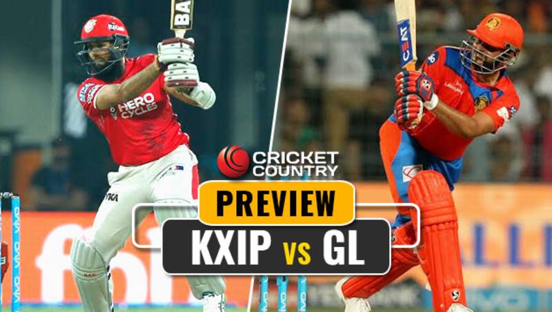 KXIP are placed at the fifth spot whereas GL are lying at the 7th position © BCCI