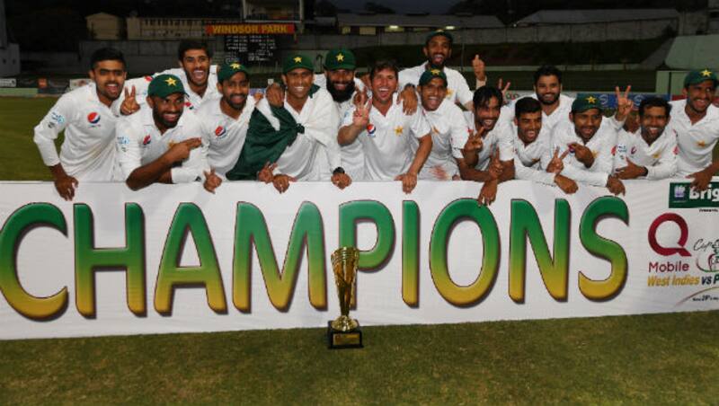 Pakistan won their first Test series in West Indies © AFP