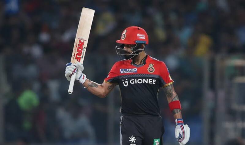 Virat Kohli got to his fifty in the final game of RCB in IPL 10 vs DD © BCCI