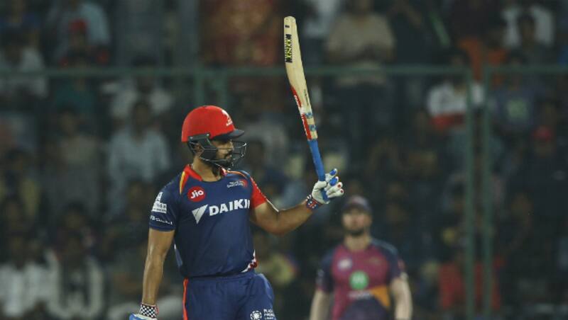 Karun Nair scored his first half-century across formats after the stunning triple-hundred against England in December 2016 © BCCI