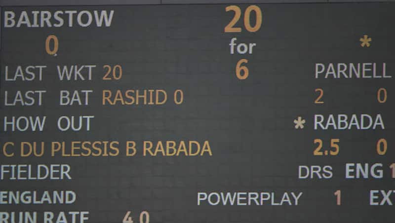 England were 20 for 6  &copy; Getty Images 