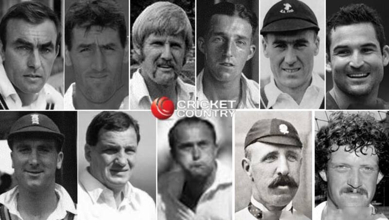 Top, from left:John Edrich, Matthew Elliott, Ross Edwards, Bill Edrich, Russell Endean, Dean Elgar Bottom, from left: Godfrey Evans, John Emburey, Phil Edmonds, Tom Emmett, Richard Ellison &copy; Getty Images