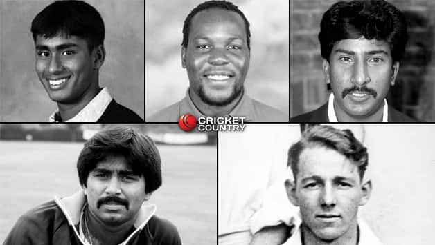 (Clockwise top from Left) Mohammad Ashraful, Hamilton Masakadza, Salim Malik, Archie Jackson and Javed Miandad © Getty Images