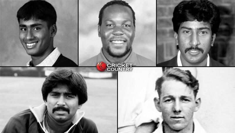 (Clockwise top from Left) Mohammad Ashraful, Hamilton Masakadza, Salim Malik, Archie Jackson and Javed Miandad &Acirc;&copy; Getty Images