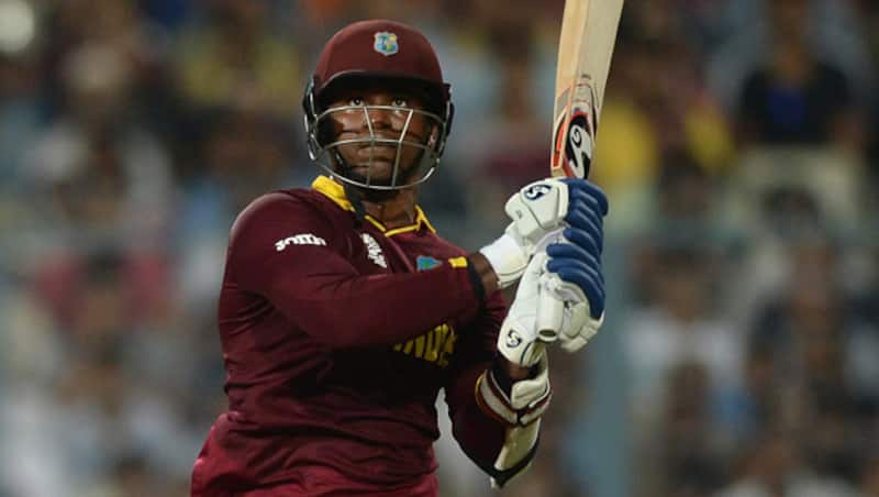 Marlon Samuels hit an unbeaten 89 in the 3rd T20I against Afghanistan &Acirc;&copy; AFP