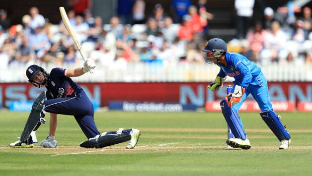 Natalie Sciver became first Women's cricket in Women's World Cup history by given out after a DRS referral © Getty Images