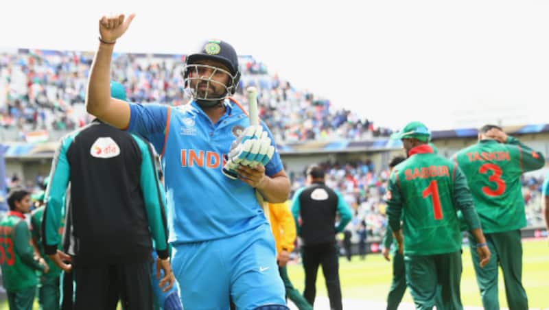 Rohit Sharma became 2nd Indian to score century in the semi-final of an ICC ODI tournament &Acirc;&copy; Getty Images