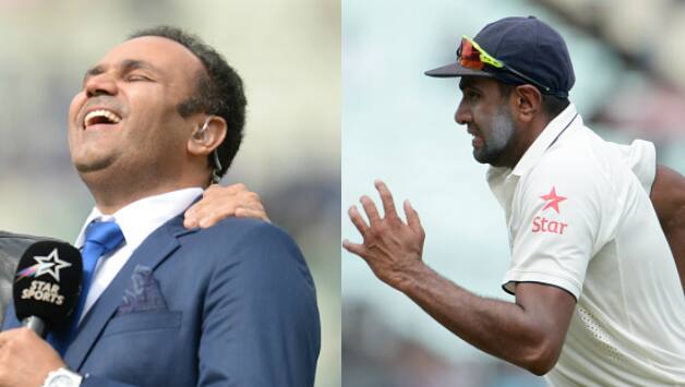 Virender Sehwag and Ravichandran Ashwin played 36 match together for team India across formats © Getty Images and AFP