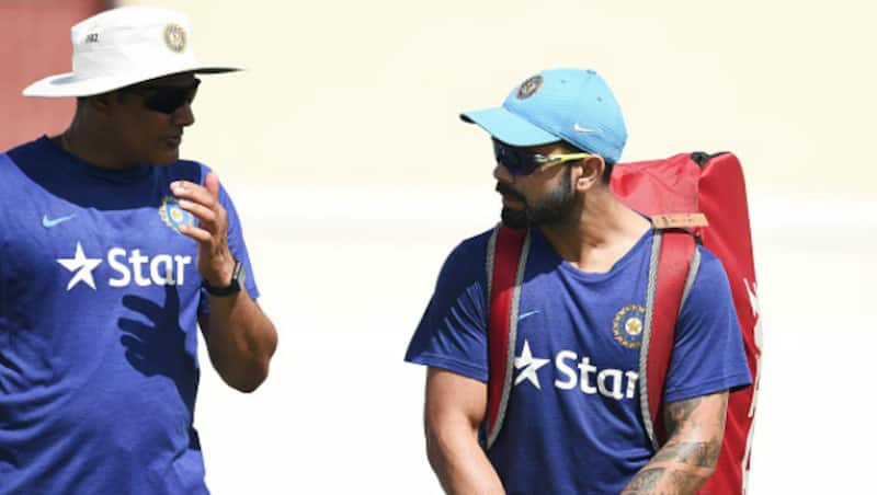 Anil Kumble and Virat Kohli &Acirc;&copy; AFP
