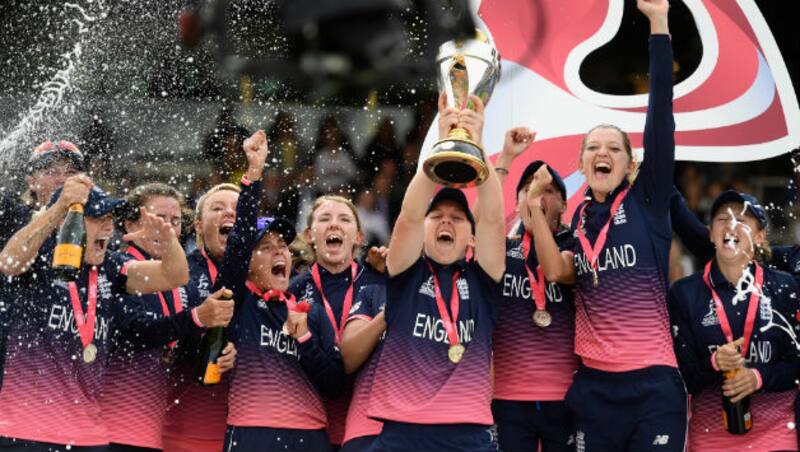 England lift their fourth World Cup © Getty Images
