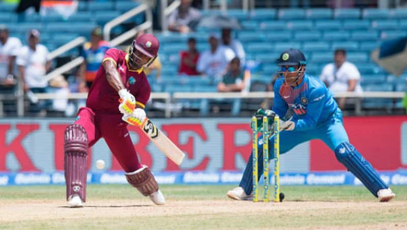 ईविन लुईस ने भारत के खिलाफ अंतरराष्ट्रीय टी20 का दूसरा शतक लगाया (Image courtesy: Getty Images)
