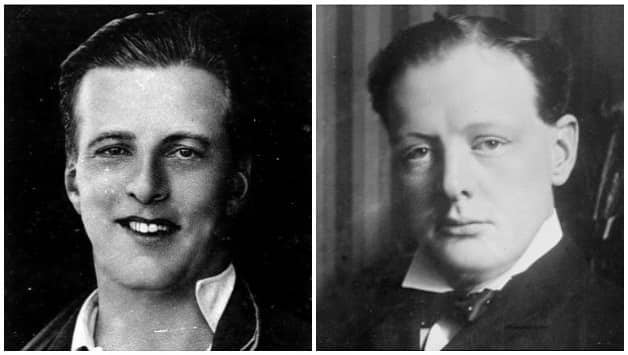 Lionel Tennyson (left) and Winston Churchill: From verse to much, much worse © Getty Images