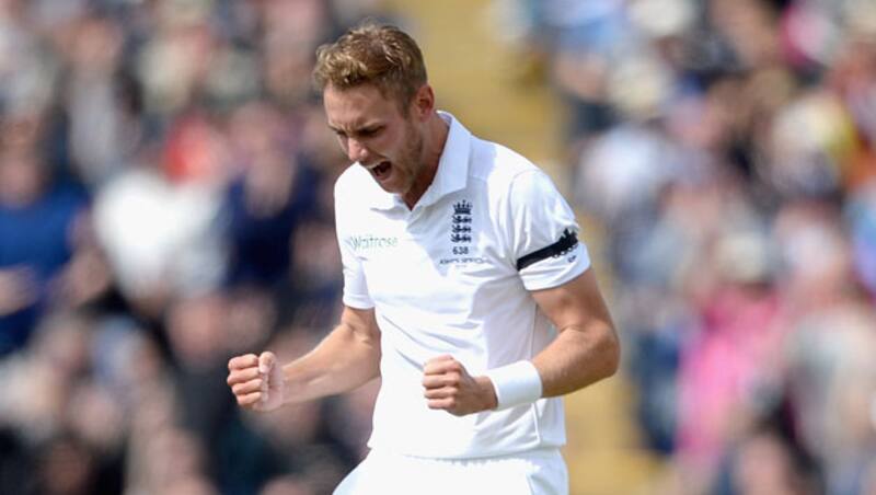 Broad provided England with the first breakthrough of the innings &Acirc;&copy; Getty Images