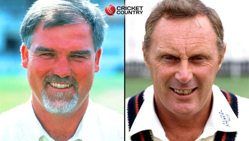 Mike Gatting (left) and Jack Simmons &Acirc;&copy; Getty Images