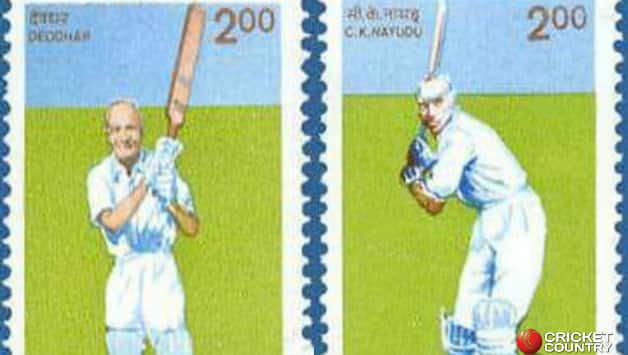 DB Deodhar (left) and CK Nayudu. Photo courtesy: eBay