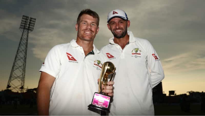 David Warner and Nathan Lyon &Acirc;&copy; Getty Images
