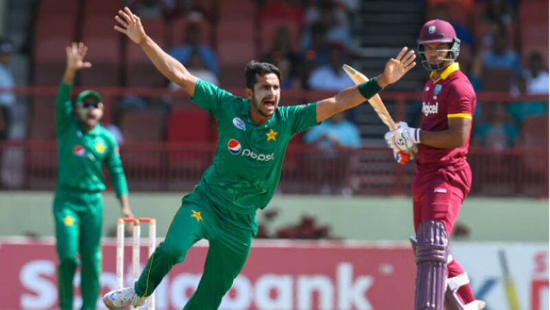 Hasan Ali celebrates wicket © AFP