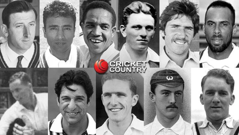 Top, from left: Bill Lawry, Saeed Anwar, Garry Sobers, Maurice Leyland, Allan Border, Jimmy Adams. Bottom, from left: Trevor Goddard, Wasim Akram, Alan Davidson, JJ Ferris, Johnny Wardle &Acirc;&copy; Getty Images