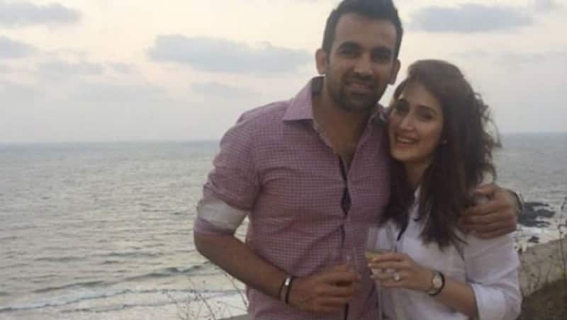 Zaheer Khan and Sagarika Ghatge. Source Instagram