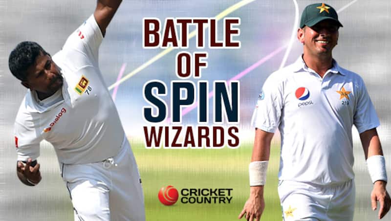Rangana Herath (L) and Yasir Shah &copy; Getty Images 