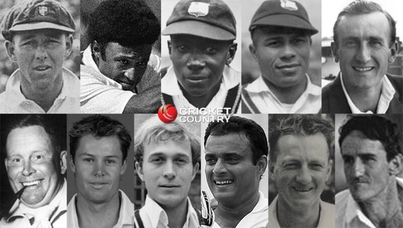 Top, from left: Archie Jackson, Qasim Umar, George Headley, &acirc;Bam Bam&acirc; Weekes, Ted Dexter Bottom, from left: Freddie Brown, Geraint Jones, Phil Edmonds, Tanvir Ahmed, David Ironside (courtesy: Staff Autographs), John Traicos @Getty Images 