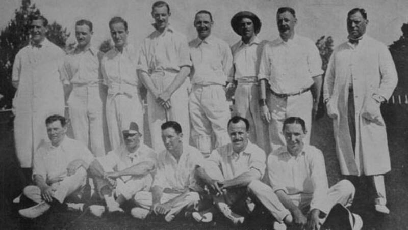 An Argentine team that beat Brazil in 1921, eleven years before the match in question. Clement Gibson, who led the South Americans in the match in question, is standing, fourth from left. Photo courtesy: Wikimedia Commons