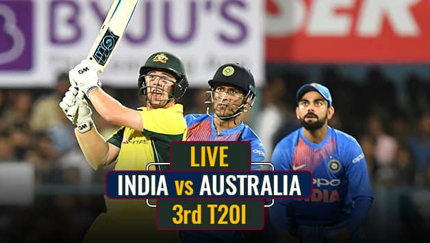 LIVE CRICKET SCORE, India vs Australia 2017-18, 3rd T20I ...