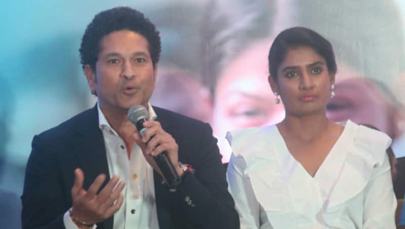 Sachin Tendulkar and Mithali Raj &copy; IANS