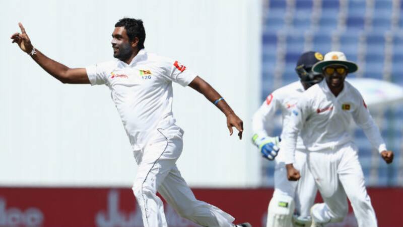 Dilruwan Perera was the star performer for Sri Lanka on Day 5 &copy; Getty Images