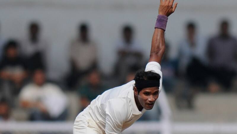 Dinda bagged 10 wickets from the match &copy; Getty Images