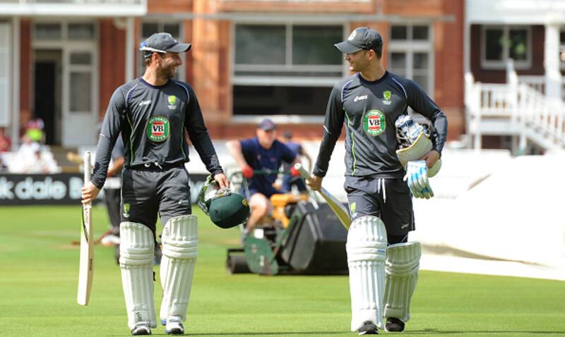 Phillip Hughes and Michael Clarke &Acirc;&copy; Getty Images