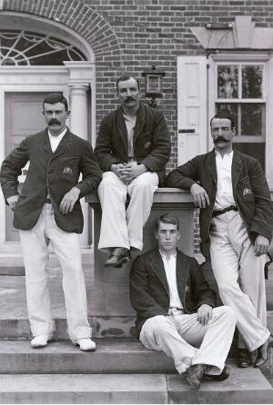 Back, from left: Joe Darling, George Giffen, Ernie Jones; sitting on floor, Clem Hill © Getty Images