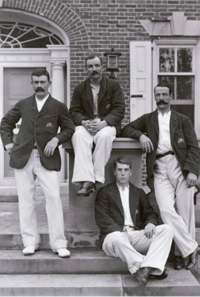 Back, from left: Joe Darling, George Giffen, Ernie Jones; sitting on floor, Clem Hill &Acirc;&copy; Getty Images