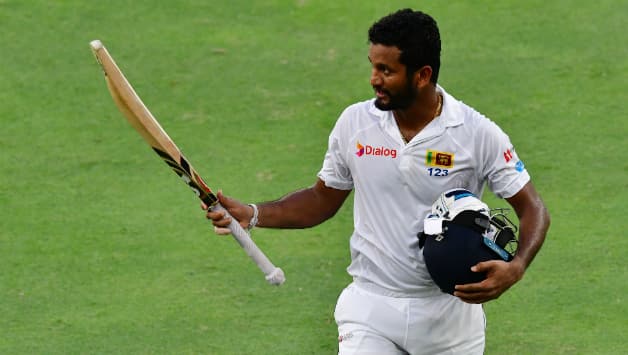 Karunaratne scored a gritty 51 before Ishant Sharma removed him © AFP