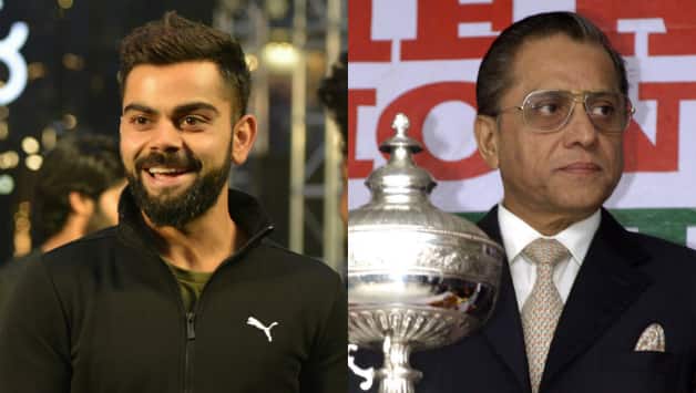 Virat Kohli (left) and Jagmohan Dalmiya © IANS & Getty Images (File Photo)