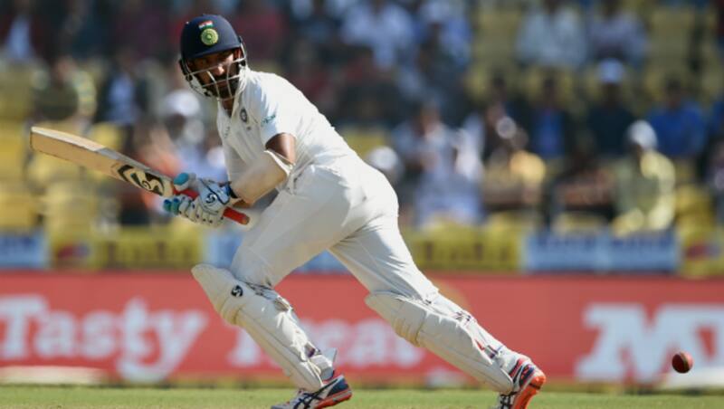 Cheteshwar Pujara was removed by Dasun Shanaka &copy; AFP