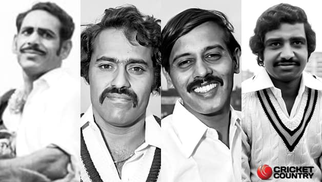 From left: Abid Ali, Bhagwat Chandrasekhar, Srinivas Venkataraghavan, and Gundappa Viswanath © Getty Images