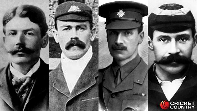 Ivo Bligh, Joe Darling (courtesy: Wikimedia Commons), Stanley Jackson, and Drewy Stoddart © Getty Images