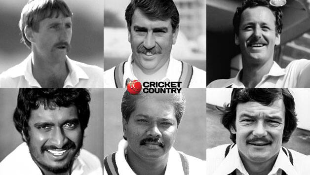 From left: Ewen Chatfield, Eddie Hemmings, Jeremy Coney, Duleep Mendis, Roy Dias, and Robin Jackman © Getty Images