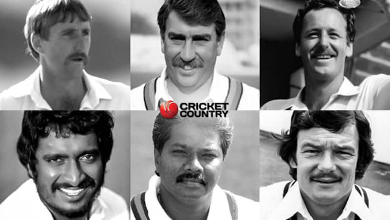 From left: Ewen Chatfield, Eddie Hemmings, Jeremy Coney, Duleep Mendis, Roy Dias, and Robin Jackman © Getty Images