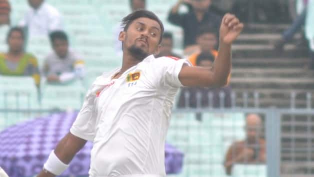 If rains were not enough, Suranga Lakmal had no mercy over India removing openers, KL Rahul and Shikhar Dhawan, along with skipper Virat Kohli. He conceded no run © IANS