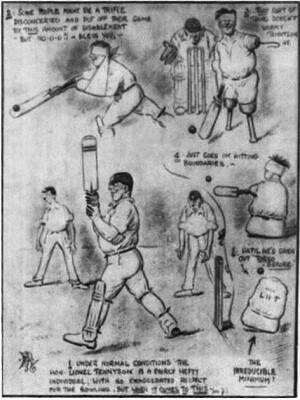 ET Reed’s cartoon on Tennyson’s effort. Courtesy: The Bystander.