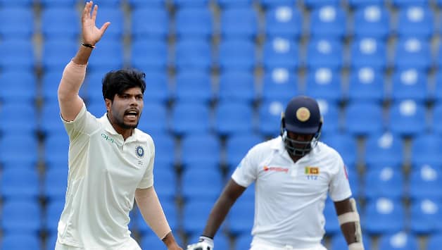 Umesh Yadav finally got wickets at his home-ground on Day Four. He finished with 2 wickets from the match © AFP
